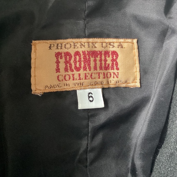 Frontier Collection Black Wool Jacket - Picture 5 of 6
